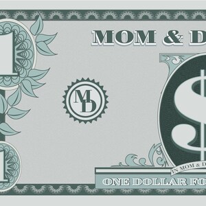 Mom & Dad Bucks to help incentivize and reward your kids to do chores to learn good behaviors 1-50