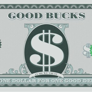 Good Bucks to help incentivize and reward your kids to do chores to learn good behaviors