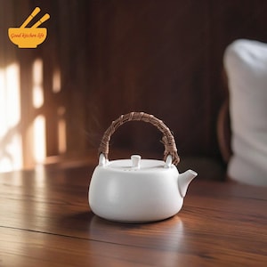 Retro Handmade Ceramic Teapot,Large Capacity Guest Teapot,600ml Handmade Kettle,Kitchen Accessory,Tea Brewing Tool,Unique Gift For Tea Lover