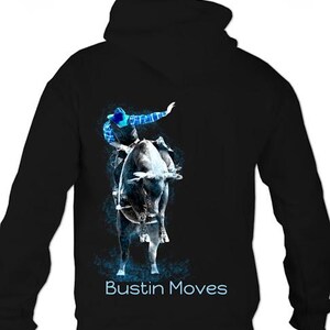 Sudadera con capucha de rodeo del oeste Bucking Bull
