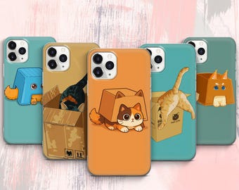 Cat Phone Case Cute Kitty Kitten iPhone 17 ProMax 16 E 15 Pro 14 13 Mini 12 11 X Cases, Pixel 10 ProXL 9 Pro 8 7 Cases
