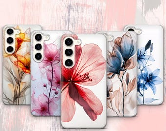Funda para teléfono con diseño floral para Samsung Galaxy S26 Ultra S25 FE S24 Plus S23 S22 S21 S20, A17 A26 A37 A57