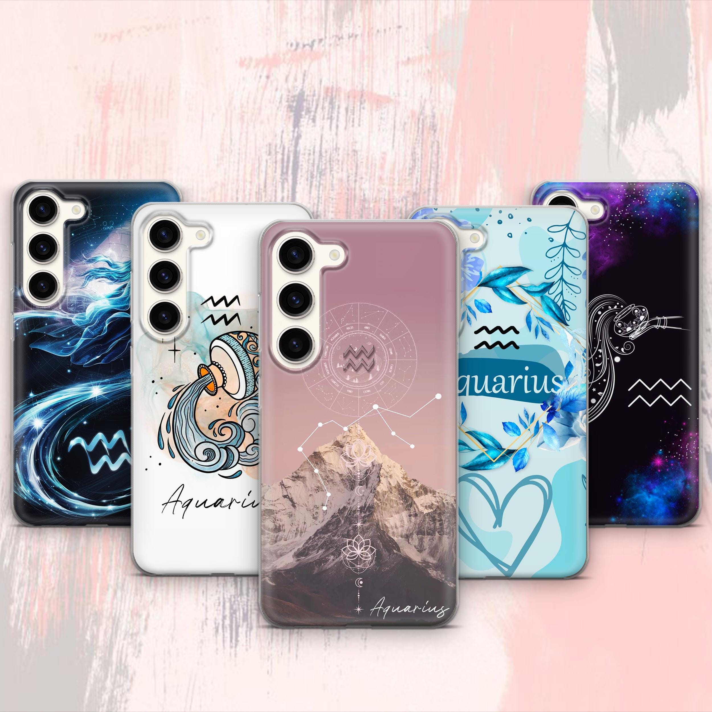 Verseau coque de téléphone astrologie étui pour samsung Galaxy S26 Ultra S25 FE S24 Plus S23 S22 S21 S20, A17 A26 A37 A57