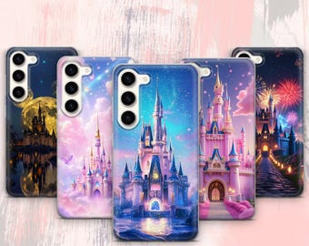 Funda para teléfono con diseño de castillo de hadas y princesa para Samsung Galaxy S26 Ultra S25 FE S24 Plus S23 S22 S21 S20, A17 A26 A37 A57