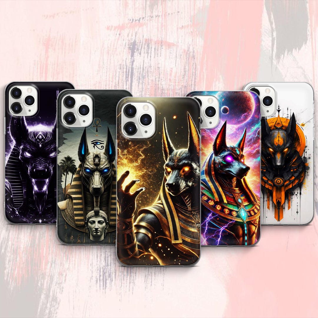 Anubis Phone Case Ancient Egyptian God iPhone 17 Promax 16 E 15 Pro 14 ...