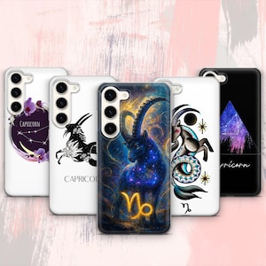Capricorn Phone Case Zodiac Case For Samsung Galaxy S26 Ultra S25 FE S24 Plus S23 S22 S21 S20, A17 A26 A37 A57