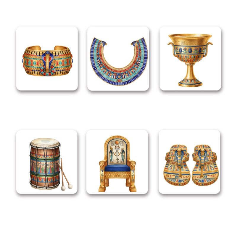 Ancient Egypt Watercolor Clipart Bundle, Egyptian PNG, Pharaoh, Anubis ...