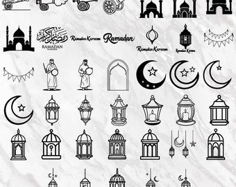 Ramadan lantern svg - Ramadan - 40 Muslim lamp in Ramadan SVG - Isalmic art vector - Ramdan Mubarak SVG - Files For Cricut