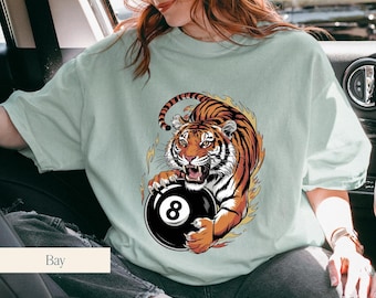 Lucky Leopard Tee Comfort Colors® Traditional Tattoo Crop T 8 Ball Boxy Shirt Yallternative Grunge Streetwear Vintage Western Lucky Me Shirt