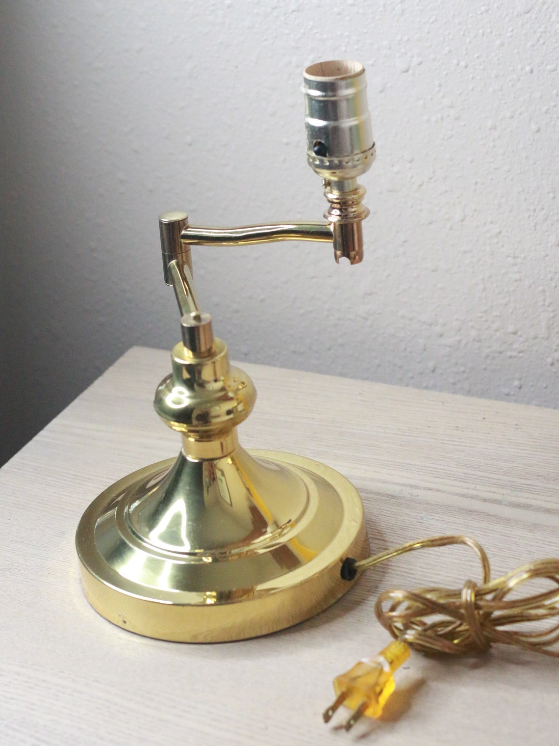 Vintage / Underwriters Laboratories Swing Arm Brass Portable Etsy