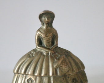 vintage / solid brass southern belle bell