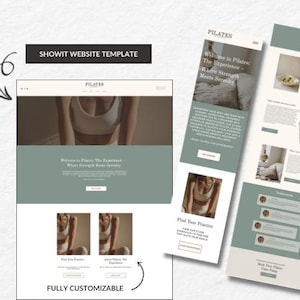 Showit Website Template | Minimal, Neutral, Modern, Health And Wellness
