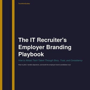 Employer Branding Guide for IT Recruiters — PDF + PowerPoint Slides | EVP Scripts & Frameworks