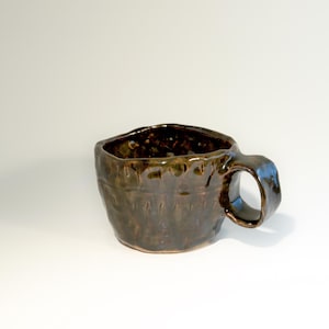 Handmade Ceramic Cup - Artistic Pottery Mug - Unique Hand-Thrown Coffee Cup - Rustic Minimalist Tea Cup - Artisan Espresso Mug