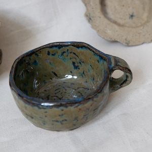 Taza de café de cerámica hecha a mano - Taza de espresso de cerámica