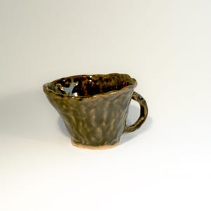 Handmade Ceramic Cup - Artistic Pottery Mug - Unique Hand-Thrown Coffee Cup - Rustic Minimalist Tea Cup - Artisan Espresso Mug