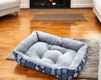 Plush Pet Bed: Cozy Cat & Dog Sleeping Bag Sofa