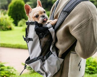 Mochila de camuflaje para perros: bolsa de viaje y para exteriores para perros medianos y grandes