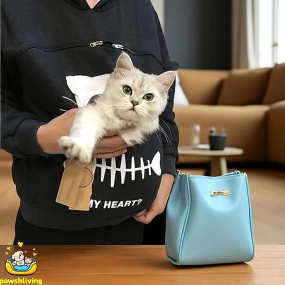 Bag Pet Pouch Sweatshirt Pet Carrier Hoodie – Fleece Pouch
