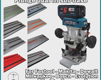 Makita DRT50 RT0700 Plunge sub-base for Festool, Makita, Dewalt, Bosch, MW, Evolution