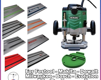 Hikoki M12VE sub-base for Festool, Makita, Dewalt, Bosch, Milwaukee, Evolution rails