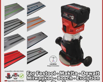 Milwaukee M18 FR12 sub-base for Festool, Makita, Dewalt, Bosch, Evolution rails