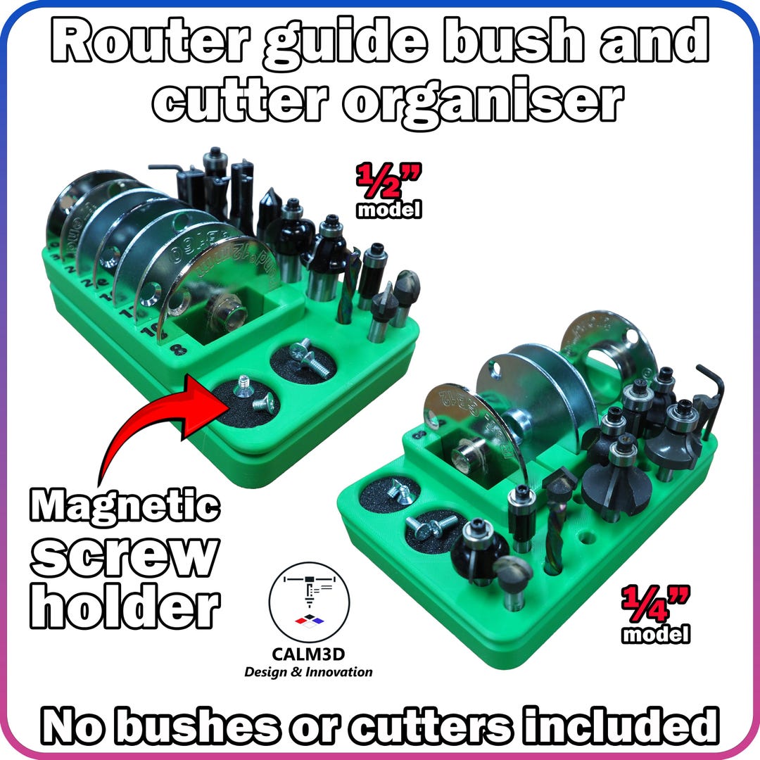 Erbauer Router Guide Bush Router Guide Bush and Cutter Storage Organiser - 1/2