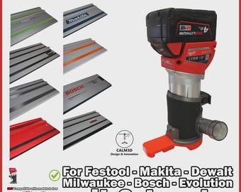 Milwaukee M18 FTR trim sub-base for Festool, Makita, Dewalt, Bosch, Evolution rails