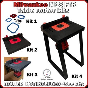 Kits de fresadora de mesa de corte compacta Milwaukee M18 FTR