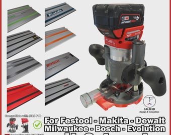 Milwaukee M18 FTR DUAL FIT sub-base for Festool, Makita, Dewalt, Bosch, Evolution rail