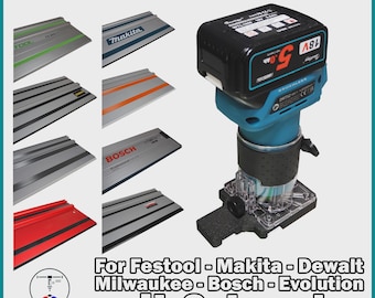 Makita DRT52 sub-base for Festool, Makita, Dewalt, Bosch, Milwaukee, Evolution rails