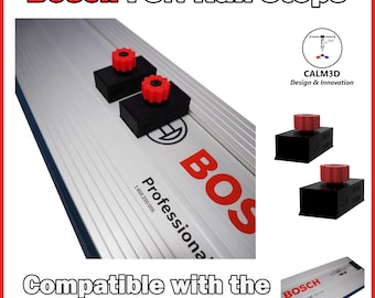 Bosch and Mafell rail limit stops - Twin set - twist & lock