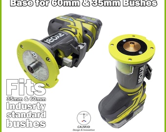 Ryobi R18TR-0 RTR18 trim router sub-base for use with 60mm and 35mm guide bushes