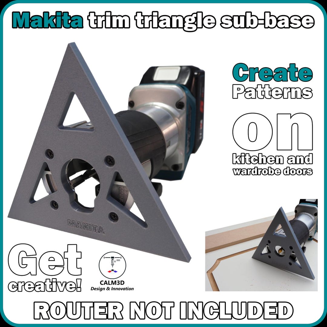 Makita DRT50 RT0700C Triangle Trim Router Sub-base - Create Patterns - Etsy