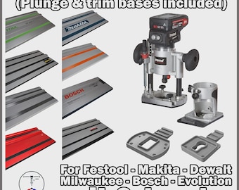 Trend T18S sub-bases for Festool, Makita, Dewalt, Bosch, Milwaukee, Evolution rails