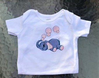 Embroidered 3-6 month Onesie/Bodysuit