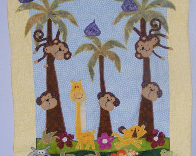 In the Jungle Baby Quilt Etsy