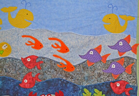 Under the sea baby quilt deals