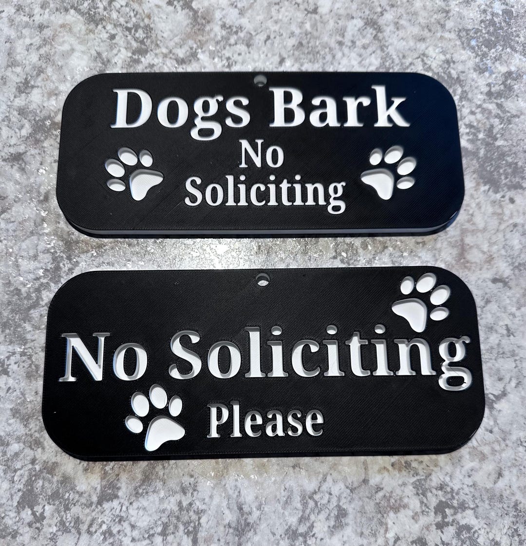 Paws Lettering 3d Sign Custom No Soliciting Sign – 3D Printed With Dog Paws - Etsy