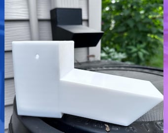 Rain Barrel Downspout Diverter — PETG Gutter Attachment for 3x4" Downspouts, UV‑Resistant Rainwater Adapter