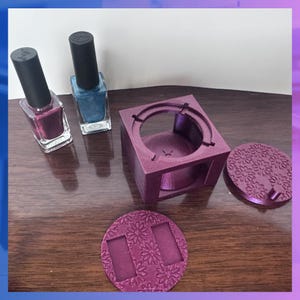 Glass‑Bead Magnetic Nail Spinner, Compact 3‑Piece Kit for Professional Effects