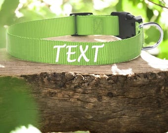 Personalized Nylon Dog Collar | Custom Pet ID Collar, Phone Number