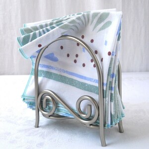 Servilletas de Mesa de Tela conjunto de 12 en Art Deco, Mesa Napkins imagen 2