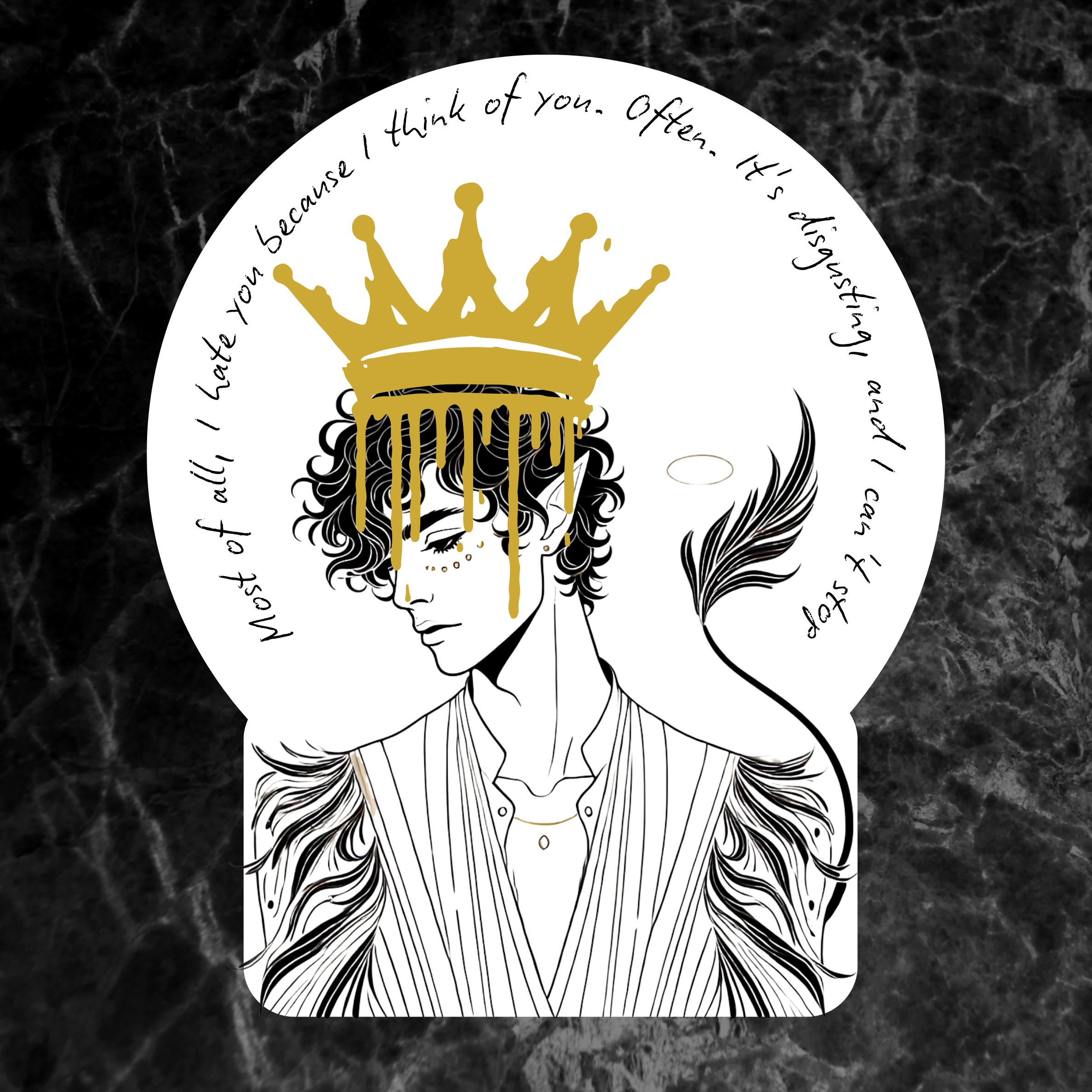 Cardan Sticker – “Acima de tudo, eu odeio você” | Inspirado em The Cruel  Prince - Etsy Portugal