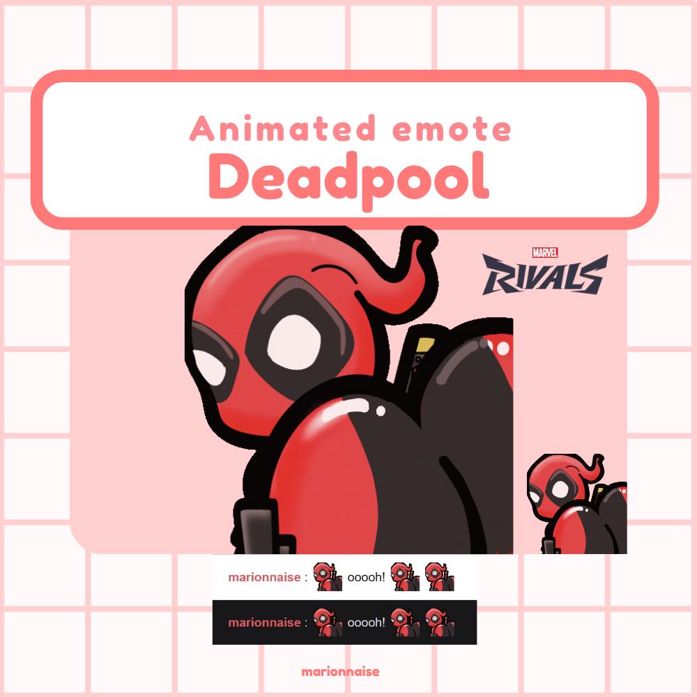 Deadpool Rivals Emote Deadpool Twerking Animated Emote for Twitch & Discord – Marvel Rivals ...