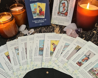 Beginner Tarot Deck With Explanations, Beginner Tarot Cards With Meanings, Rider Waite Tarot Original Tarot Deck Meaning, Tarot Gift,