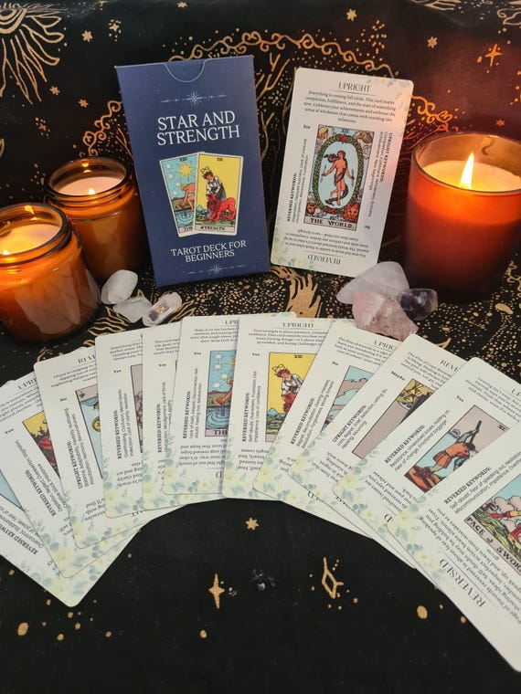Beginner Tarot Deck With Explanations, Beginner Tarot Cards With Meanings, Rider Waite Tarot Original Tarot Deck Meaning, Tarot Gift,
