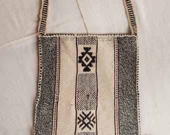 Bolso bandolera de lana tejido a mano, Amaru Perú