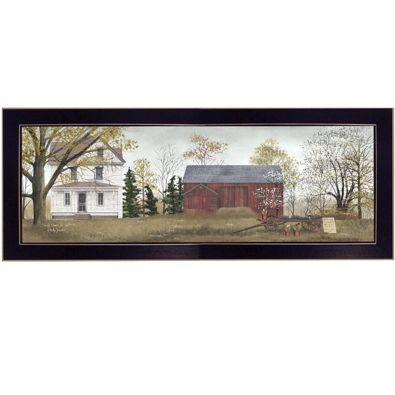 Billy Jacobs Spring Flowers Framed Print, Farmhouse Wall Art - Etsy