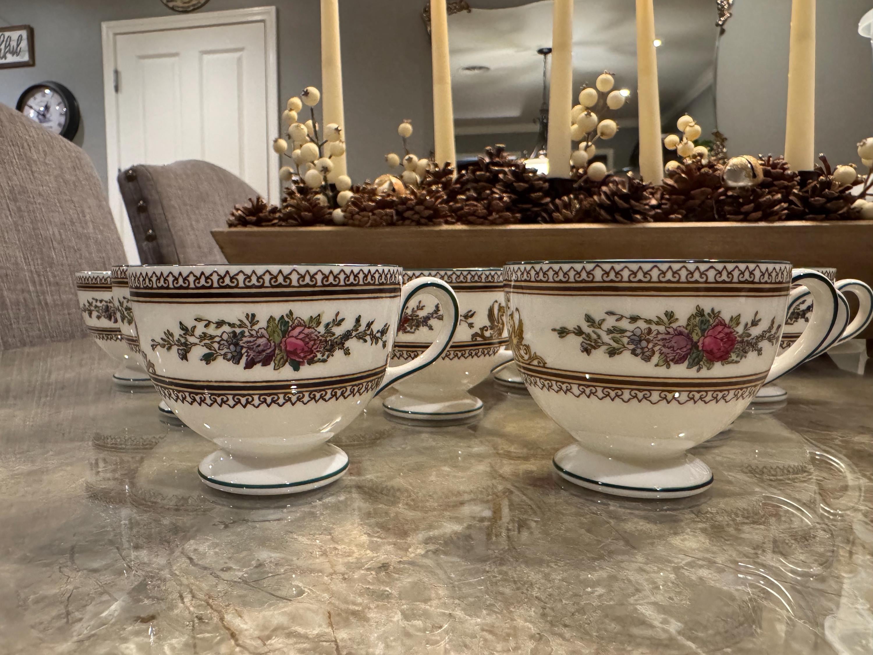 Wedgwood Columbia W595 Bone China Leigh Shape Footed Cup - Etsy